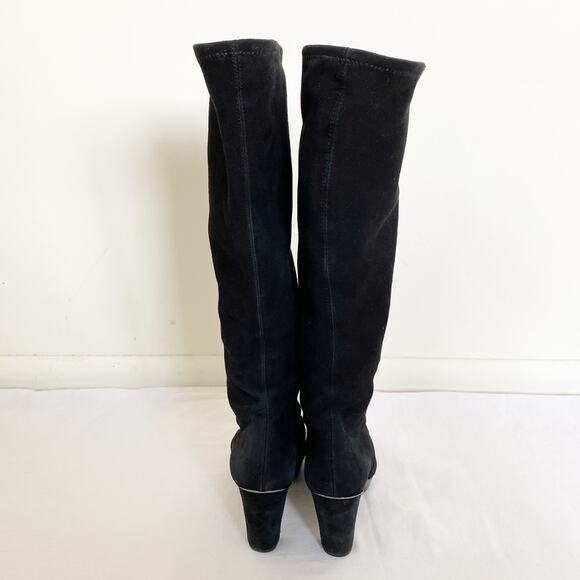 Donald J. Pliner Enisa Suede Knee High Heeled Sock Boot Size 6 - Picture 6 of 10